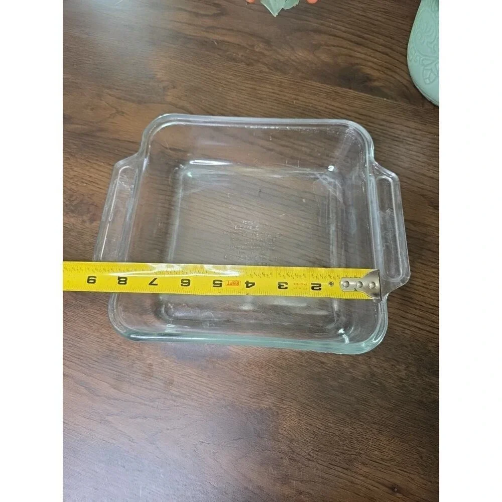 Vintage Anchor Ovenware Square Baking Dish 8x8 Amber Glass